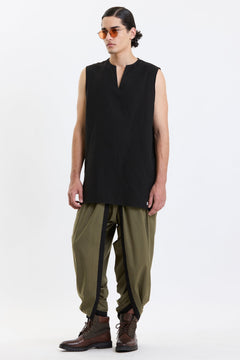 V Neck Vest – Black by Swasthii, worn by a model – view 5